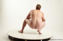 Nude Man White Standing poses - ALL Average Short Blond Standing poses - knee-bend Realistic